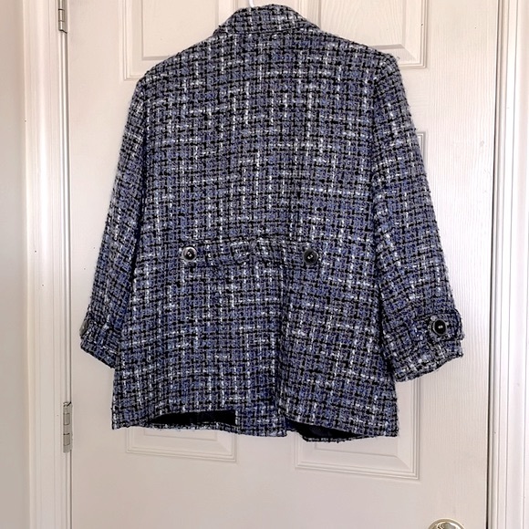 J. M Collections Blue Blazer Jacket Excellent Condition Size 14 - Picture 7 of 10